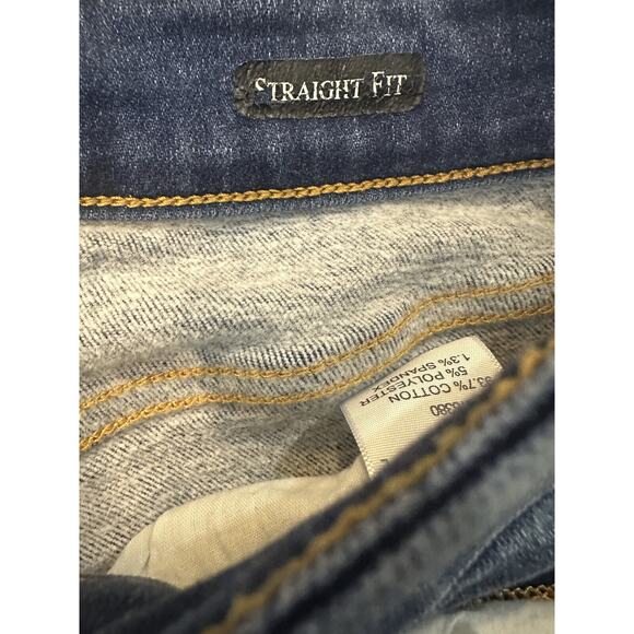 Judy Blue Thermal Straight Fit Jeans Contrast Wash JB82561 Women's Plus Size 18W - Picture 6 of 14